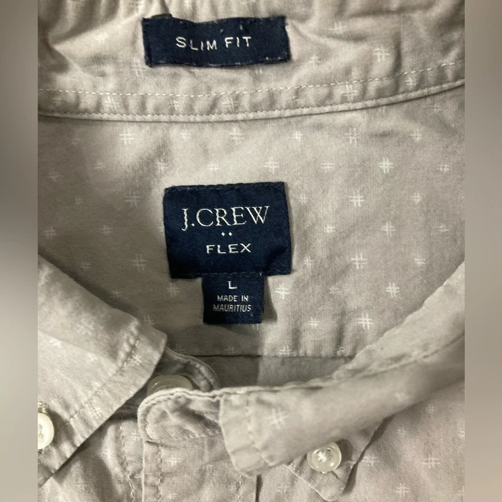 J. Crew‎ Slim Fit Flex Large Button Down Shirt